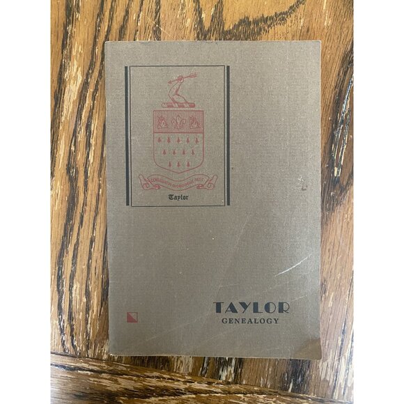 Taylor Genealogy By J. Montgomery Seaver Mildred Shoemaker Vintage American Hist - Picture 1 of 5